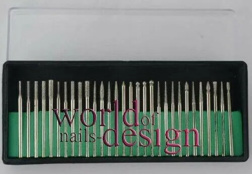 30 er Set-30 Fräser Bit`s / ELECTRIC NAIL FILE DRILL BITS - Sortiert in Box