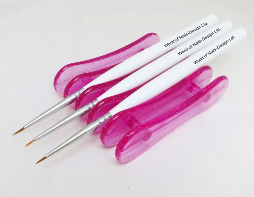 Brush Pen Holder - Pinsel Ablage, Halter in Pink - bis zu 5 Pinsel / Spotswirl